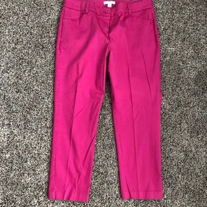 Hot Pink Cropped Dress Pants